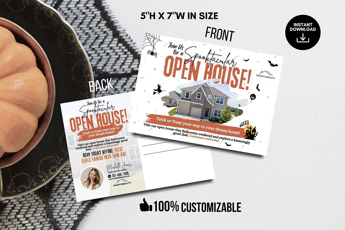 Real Estate Halloween Postcards preview 4