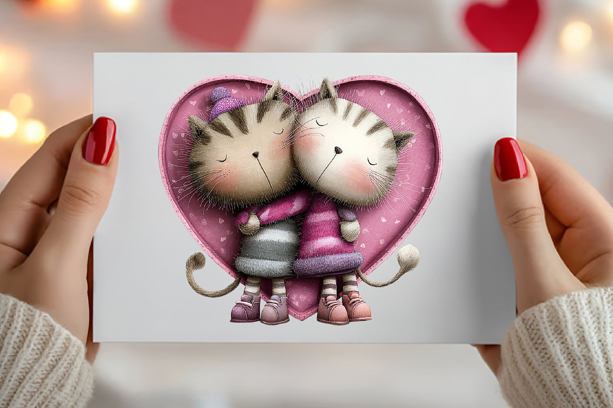 Whimsical Valentine's Day Couple, an Illustration by Canvas Craft (Photo 5 of 6)