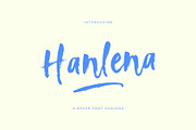 Hanlena Brush, a Handwritten Font by Gatype (Thumbnail 1 of 10)