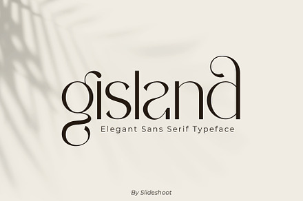 Gisland - Elegant Sans Serif Font, a Sans Serif Font by Slide Shoot