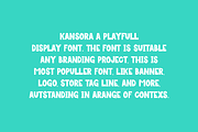 Kansora - Comic Font, a Sans Serif Font by Iqsiart Studio (Thumbnail 3 of 6)