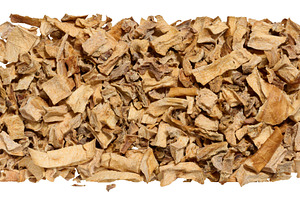 A close-up of dried vegetable pieces, including onion, beetroot,, a Food & Drink Photo by ndanko