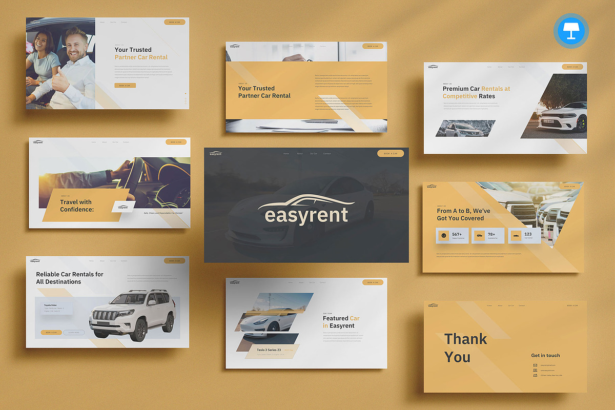 Car Rental Keynote, a Presentation Template by Pixslides (Photo 1 of 4)