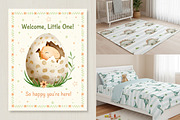 Baby Dinosaurs. Watercolor clipart, an Illustration by Hanna's ArtLab (Thumbnail 5 of 5)