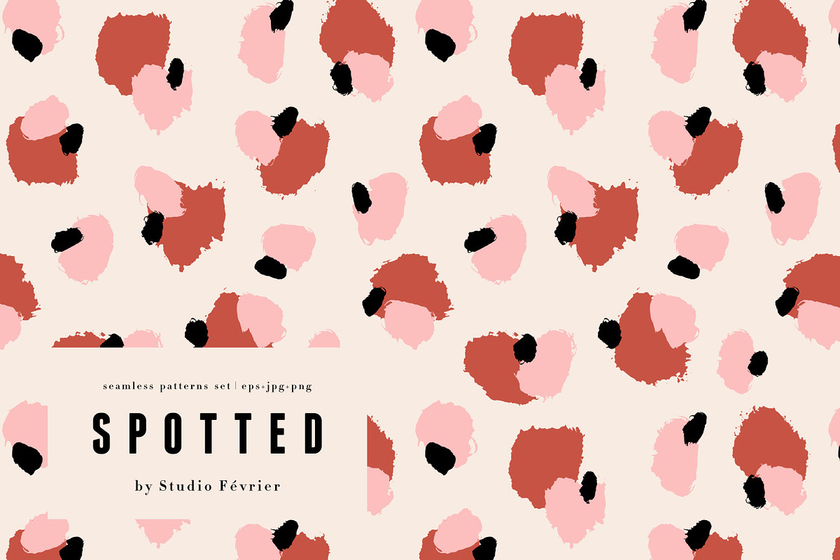 Abstract Painted Seamless Patterns, a Pattern Graphic by Studio Fevrier (Photo 1 of 8)