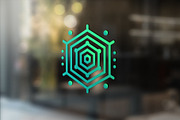 Geometric Hexagon Tech Logo, a Branding & Logo Template by Vectorium Studio (Thumbnail 7 of 9)