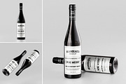 Wine Bottle Mockup, a Packaging Mockup by Brand Earth (Thumbnail 1 of 4)