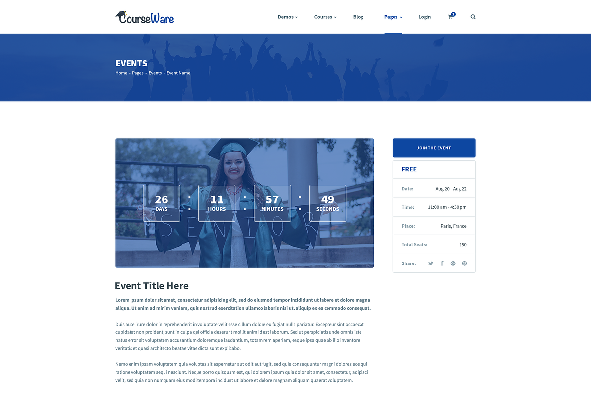 CourseWare - Learning PSD Template, a Landing Page Template by bigpsfan's SHOP (Photo 21 of 25)