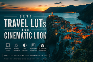 BEST Travel Luts For Cinematic Look, a Preset Add-On by AAA Presets