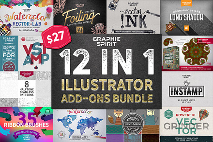 12 in 1 ILLUSTRATOR Bundle DISCOUNT