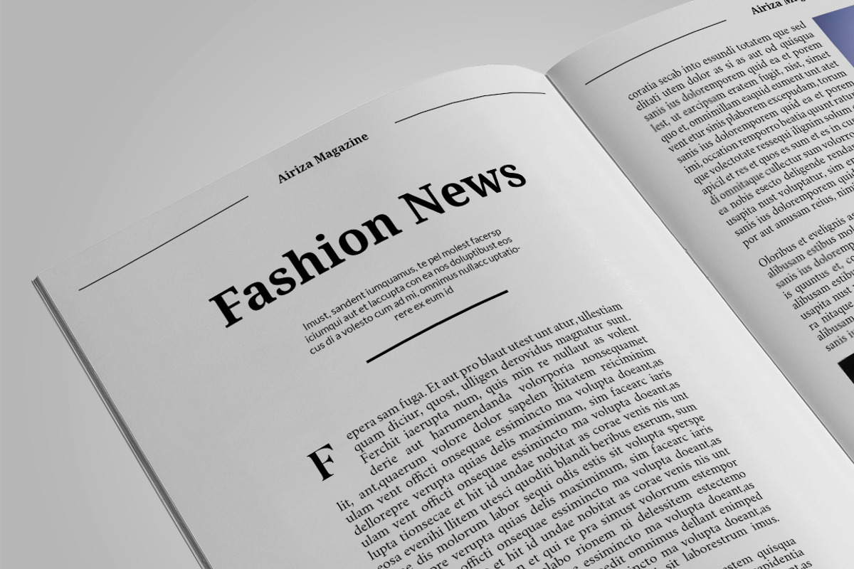 Airiza Fashion Magazine, a Magazine Template by Teweka Template (Photo 4 of 10)