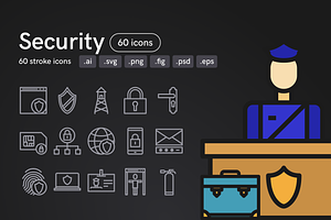 Security Icons (60 Icons)