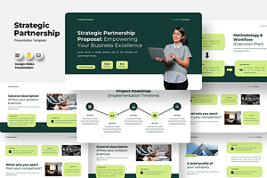 Strategic Partnership - Goole Slides, a Presentation Template by QR Design Studio