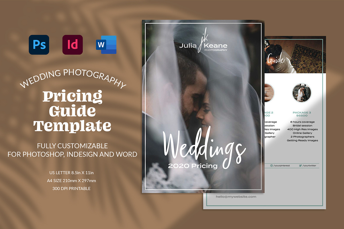 Wedding Photography Pricing Template, a Flyer Template by Maple Visuals (Photo 1 of 4)