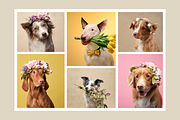 Spring Dogs Floral Photo Pack, an Animal Photo by Animalistica (Thumbnail 2 of 4)