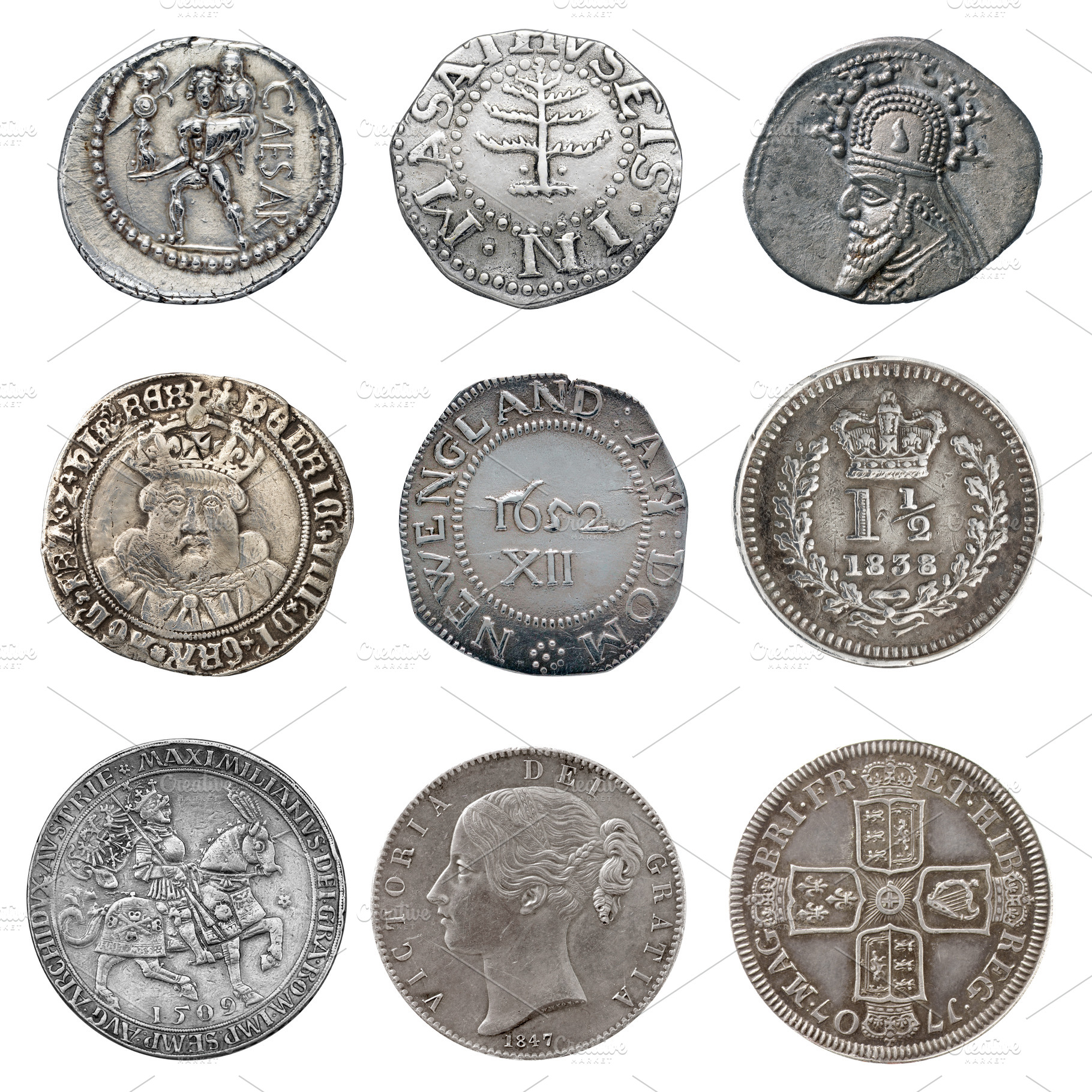 Ancient silver coin collection, a Business Photo by BOOCYS