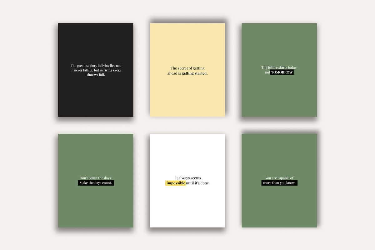 50 INSPIRING INSTAGRAM TEMPLATE, a Social Media Template by RB Boutique (Photo 8 of 8)