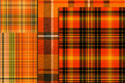 Orange Plaid Halloween Paper 12x12, a Texture Illustration by Area (Thumbnail 13 of 17)