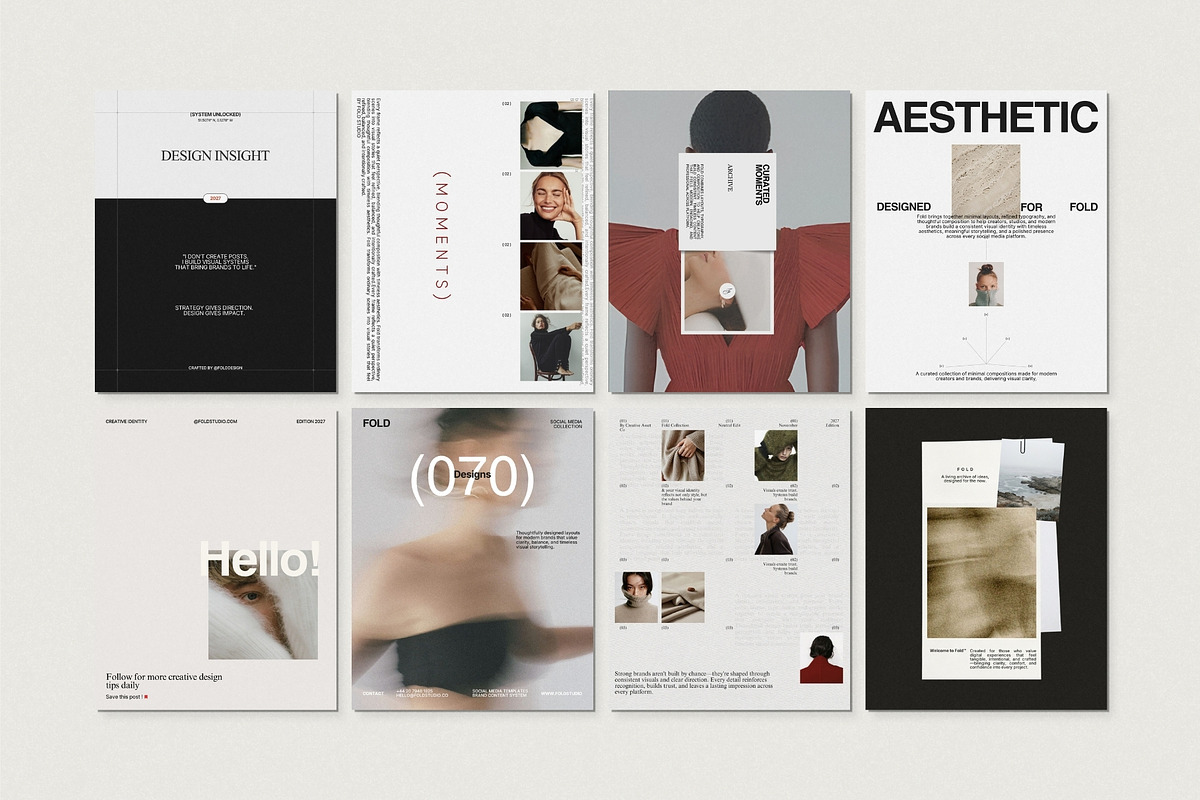 FOLD | Social Media Kit (II), a Social Media Template by Pixel Grid (Photo 8 of 10)