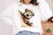 Funny Summer Teddy Bear Clipart, an Illustration by Craft Nest (Thumbnail 9 of 12)