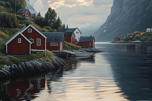 Tranquil Scandinavian fjord, a Nature Photo by MistyDay