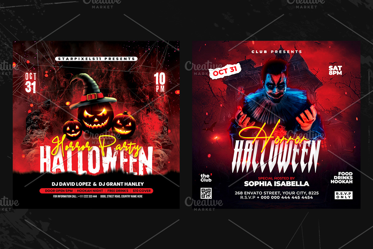 15+ Halloween Flyer Bundle, a Flyer Template by StarPixles11 (Photo 3 of 9)