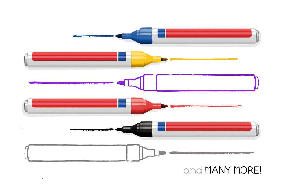 Dry Marker Brushes, a Brush Add-On by Side Project (Photo 4 of 7)