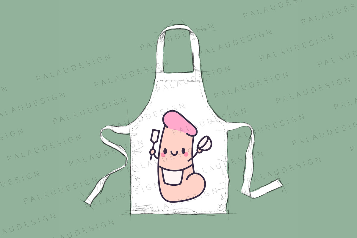 Cute Kawaii Male organ Characters, a Decorative Illustration by Palau (Photo 4 of 12)