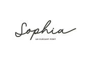 Sophia Script, a Script Font by floral studio (Thumbnail 1 of 6)