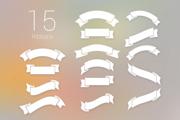 15 PSD Ribbons - 2 Styles, a Templates & Theme by IB