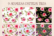 watercolor set Peony-pink rose, a Texture Graphic by Antikva17 (Thumbnail 5 of 5)
