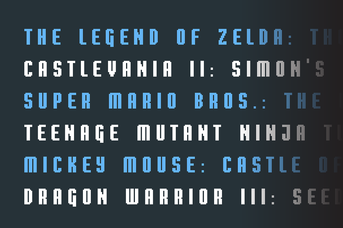 Sharpix - Pixel Font Family, a Sans Serif Font by alpercakici (Photo 7 of 10)