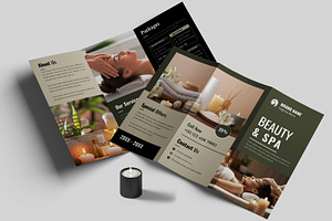 Spa Trifold Brochure Template Layout, a Brochure Template by MightyDesign