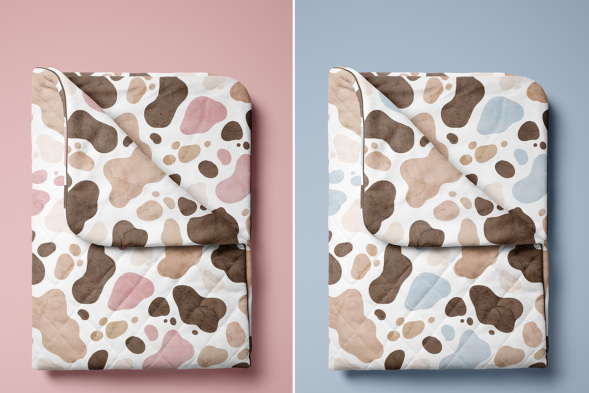Pastel Cow Print Seamless Pattern, a Pattern Graphic by Brzozowska (Photo 7 of 12)