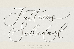 Fattrios Schudnel Chic Calligraphy