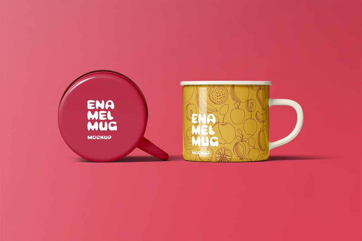 Enamel Mug Mock-up, a Cups & Container Mockup by Se٧enStudio (Photo 10 of 13)