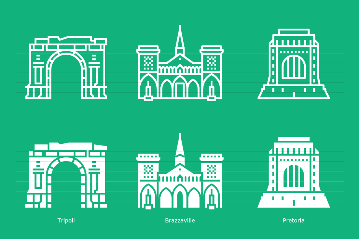 African Capitals - Landmark Icons, an Icon by Jozsef Balazs-Hegedus (Photo 5 of 6)