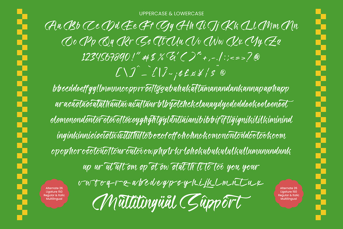 Matchengis Brush Handwritten Font, a Script Font by stylishtype.co (Photo 18 of 20)