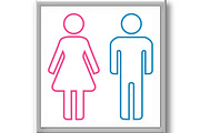 Man and woman icons, an Outline Icon by RODINA (Thumbnail 2 of 3)