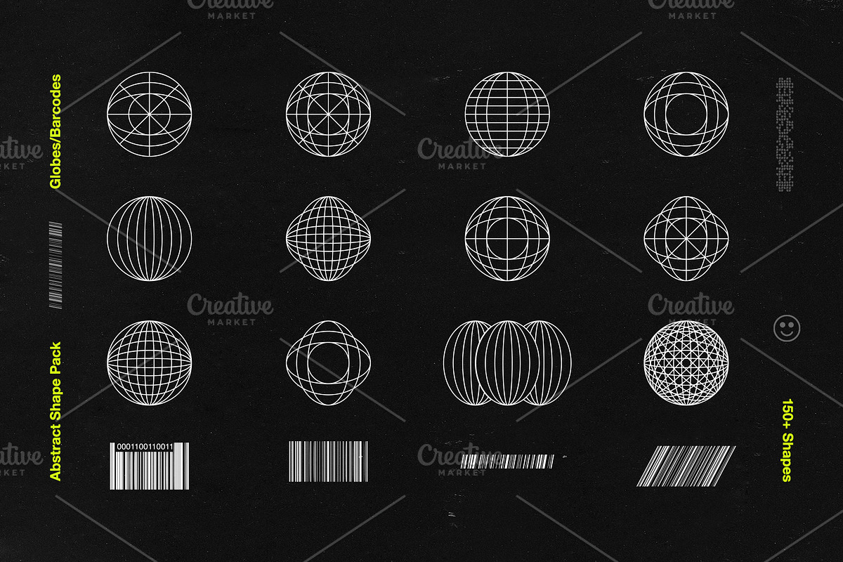 Abstract Shape Pack | 150+ Icons!, an Object Graphic by Mad Supply (Photo 6 of 11)