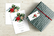 Winter flowers - Christmas clipart, a Decorative Illustration by Vasmila (Thumbnail 3 of 9)