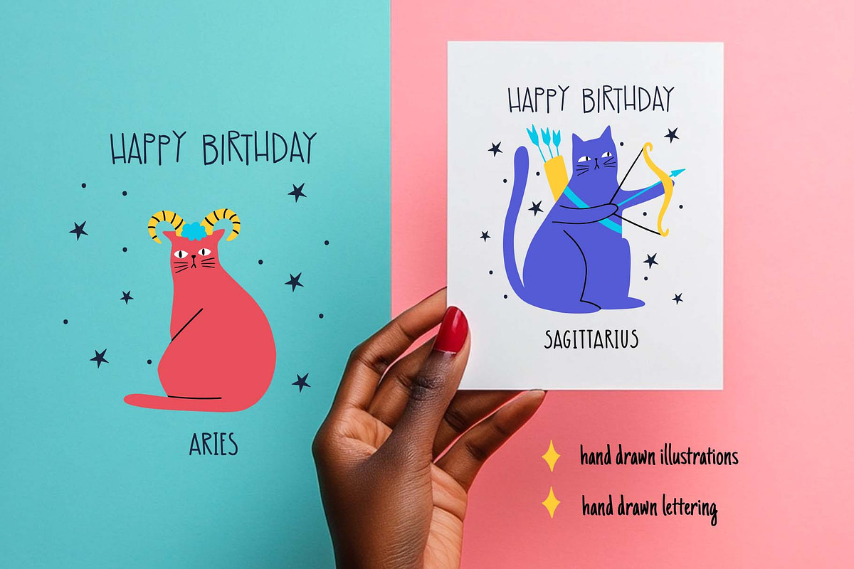 Zodiac Cats, an Animal Illustration by Irina Ostapenko (Photo 6 of 8)
