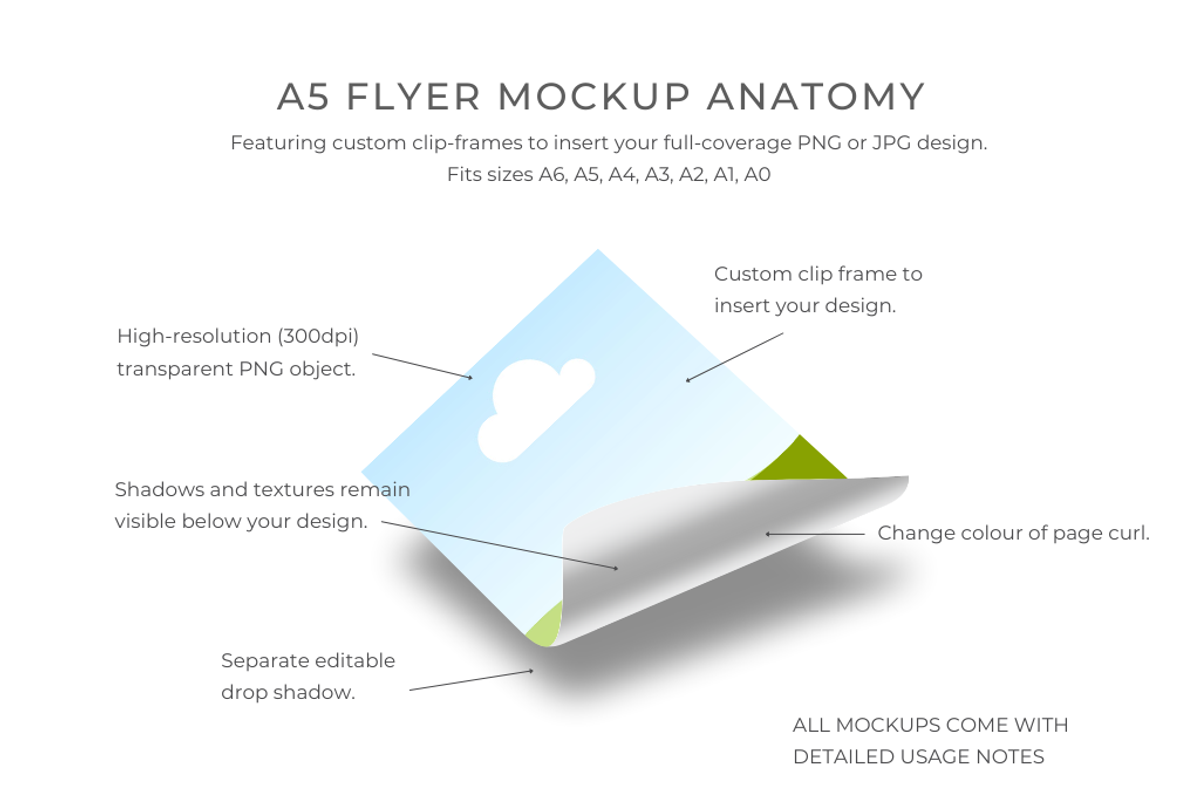 A5 Flyer Mockup for Canva, an Advertising Mockup by Mockup Scene (Photo 2 of 25)