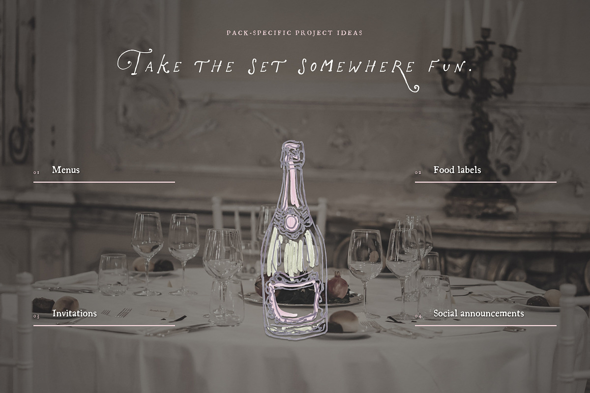 Wedding Cocktail Clipart, Bar Sign, a Food Illustration by The October Creative (Photo 8 of 16)