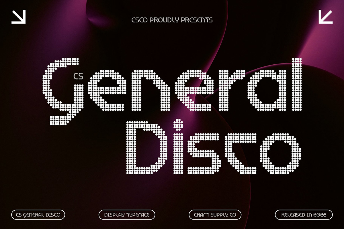 CS General Disco, a Sans Serif Font by Craft Supply Co. (Photo 1 of 8)