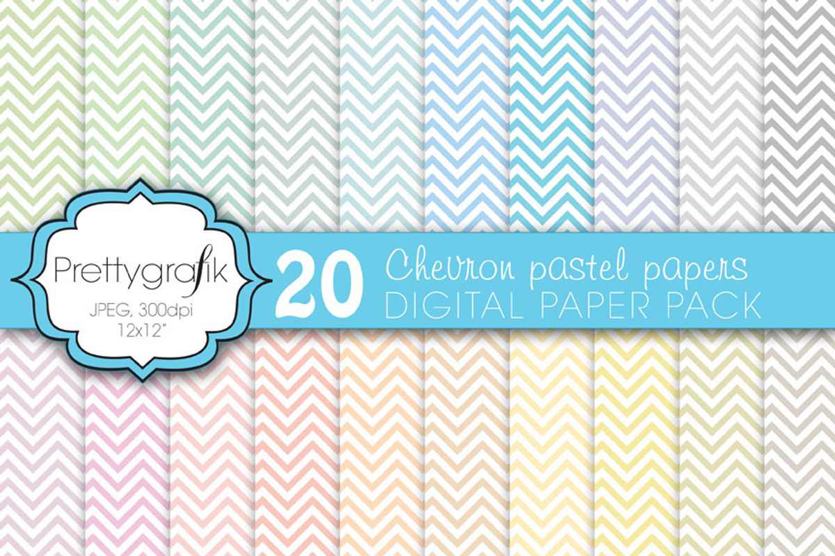 chevron digital paper, commercial