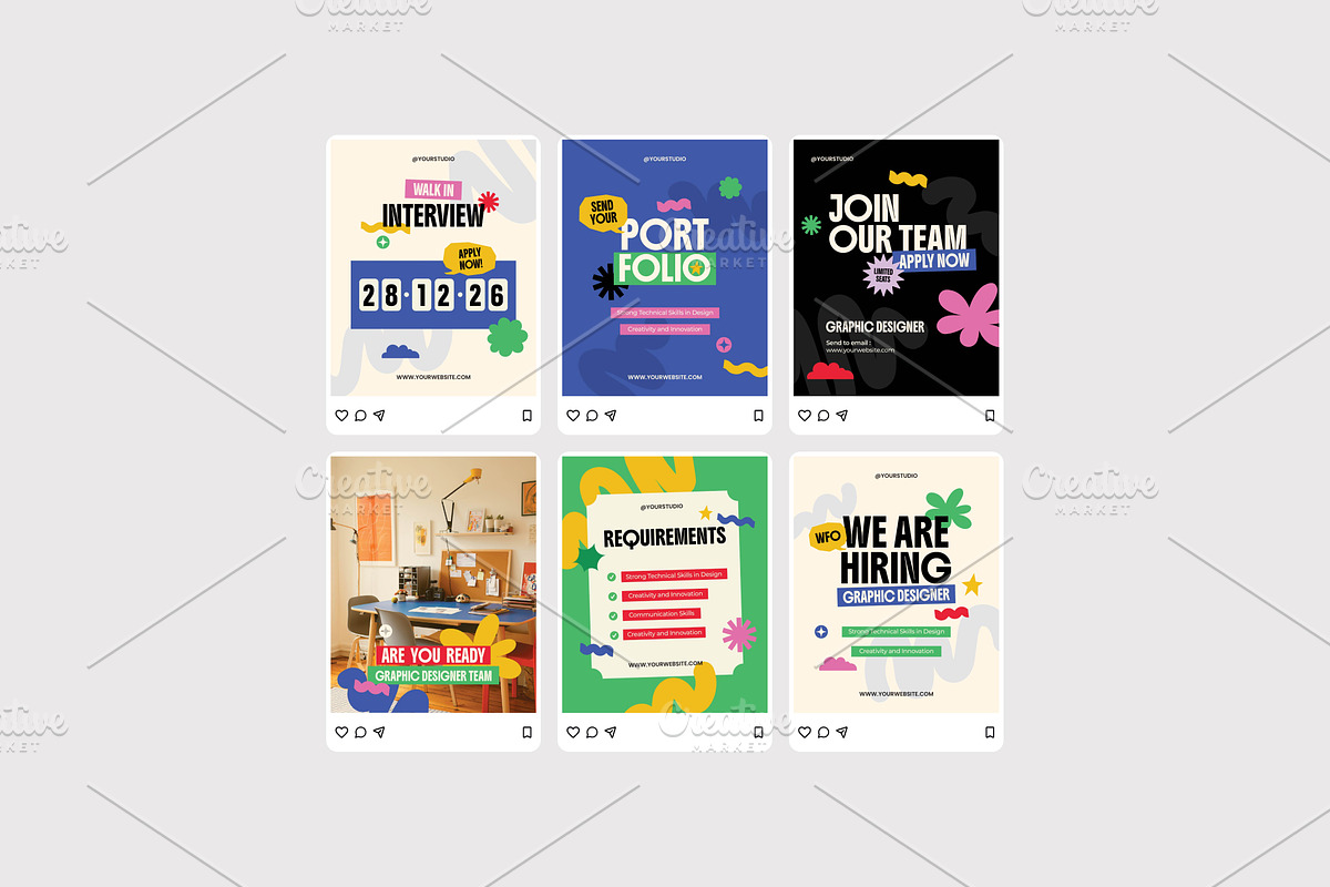 Graphic Designer Hiring - Instagram, a Social Media Template by Izdihaar_Studio (Photo 2 of 4)