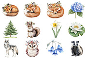 Boho Woodland Baby Floral Animals, an Illustration by CitraGraphics (Thumbnail 5 of 5)