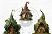 Fairy Tale Houses PNG Clipart Set V2, a Decorative Illustration by ThatsDesignArt (Thumbnail 9 of 10)
