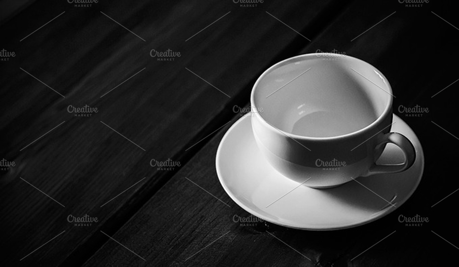 Coffee Cup In Bw